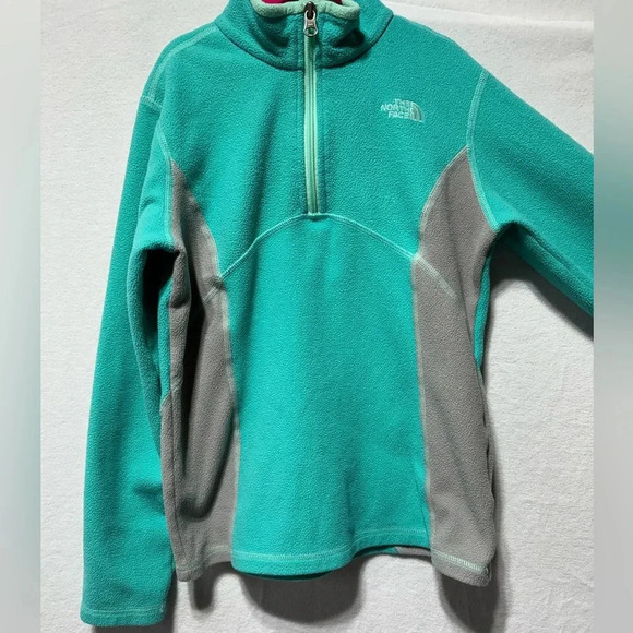 The North Face Girls Quarter Zip Pull Over Fleece Size Medium 10-12 - Picture 1 of 5